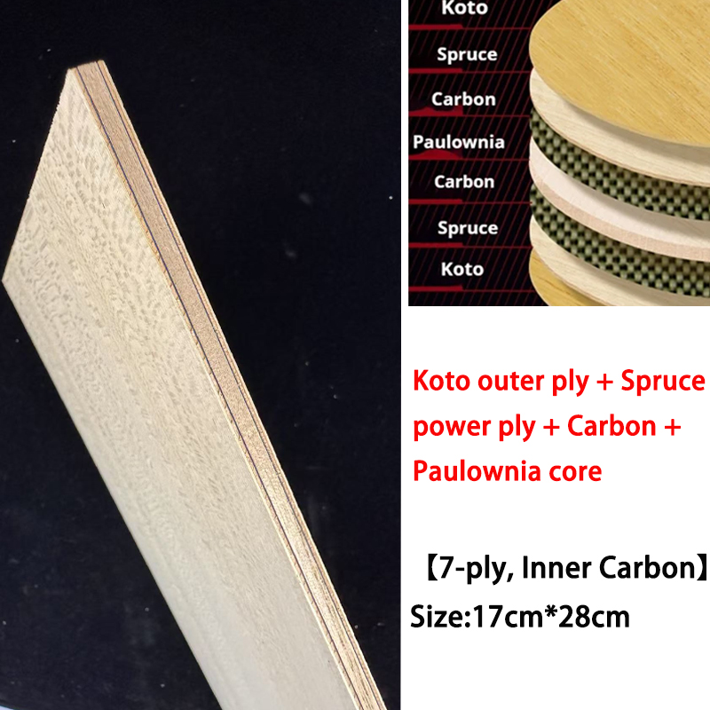 Table Tennis Edge - Koto DIY Tischtennis Klinge Holz 7ply