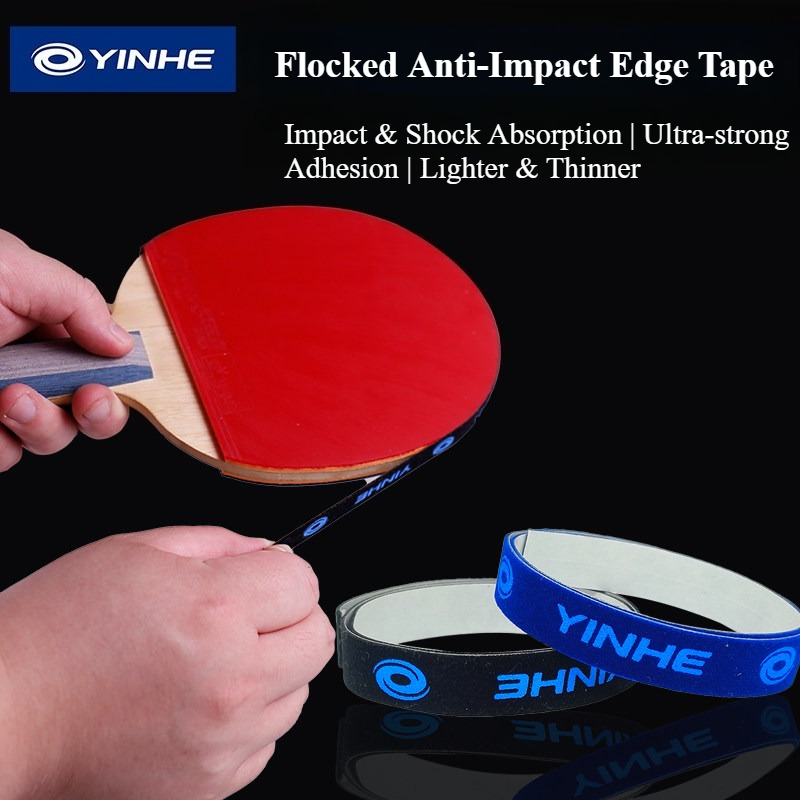 Table Tennis Backhand - Yinhe Selbstklebender Kantenschutz für Tischtennisschläger, Schwamm/Beflockter