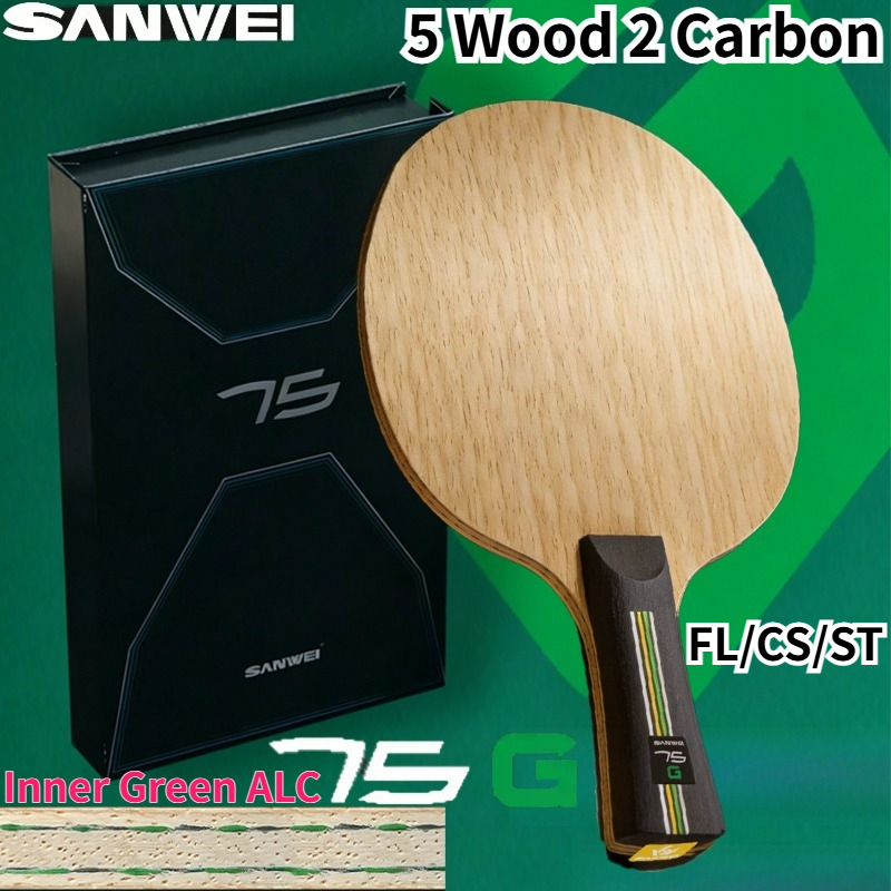 Table Tennis Xiom - NEUER SANWEI 75G Inner Green-ALC Tischtennisschläger