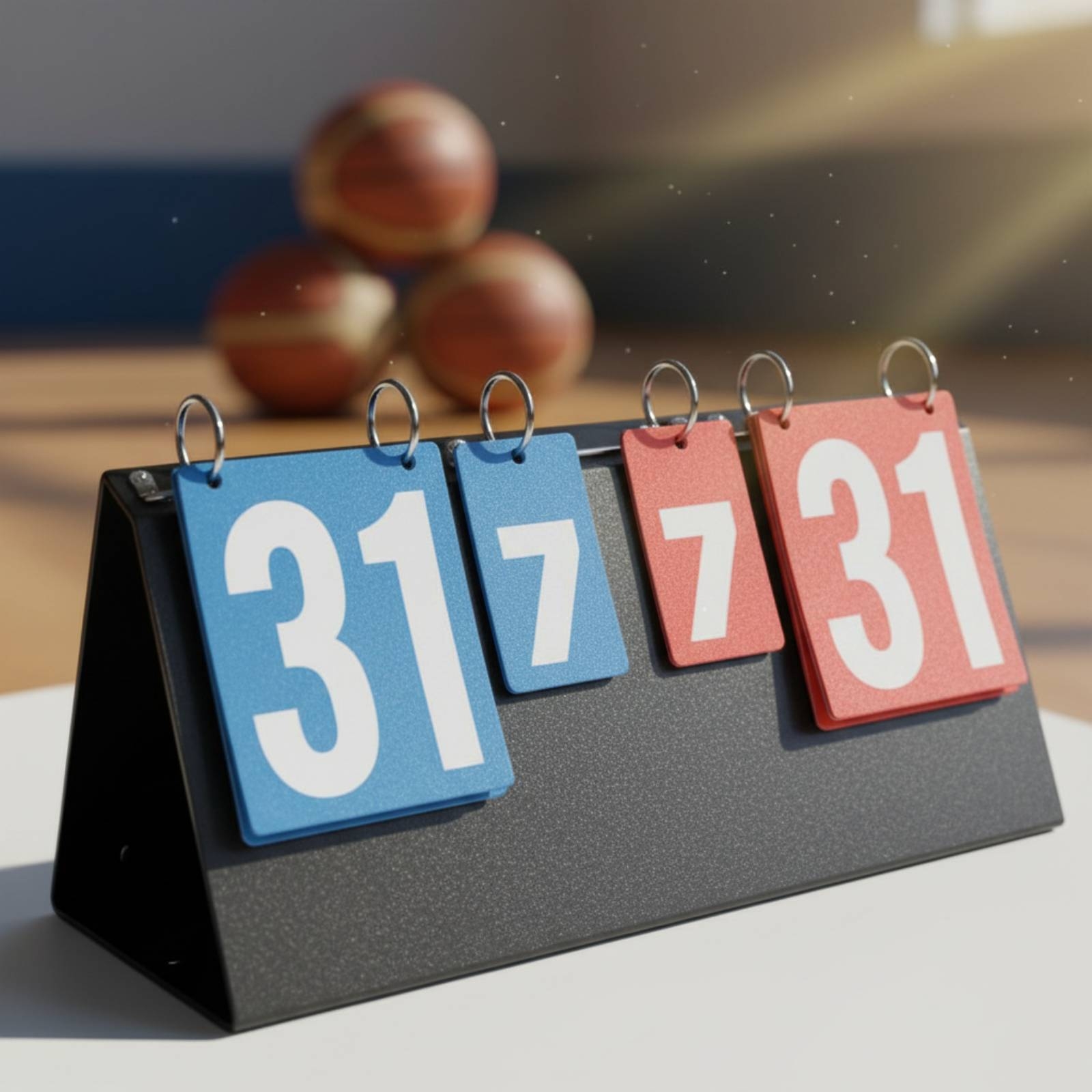 Table Tennis Score - Tragbare Klapp-Anzeigetafel Multisport-Klapp-Anzeigetafel Tischtennis-Punktezähler Leicht Ablesbare