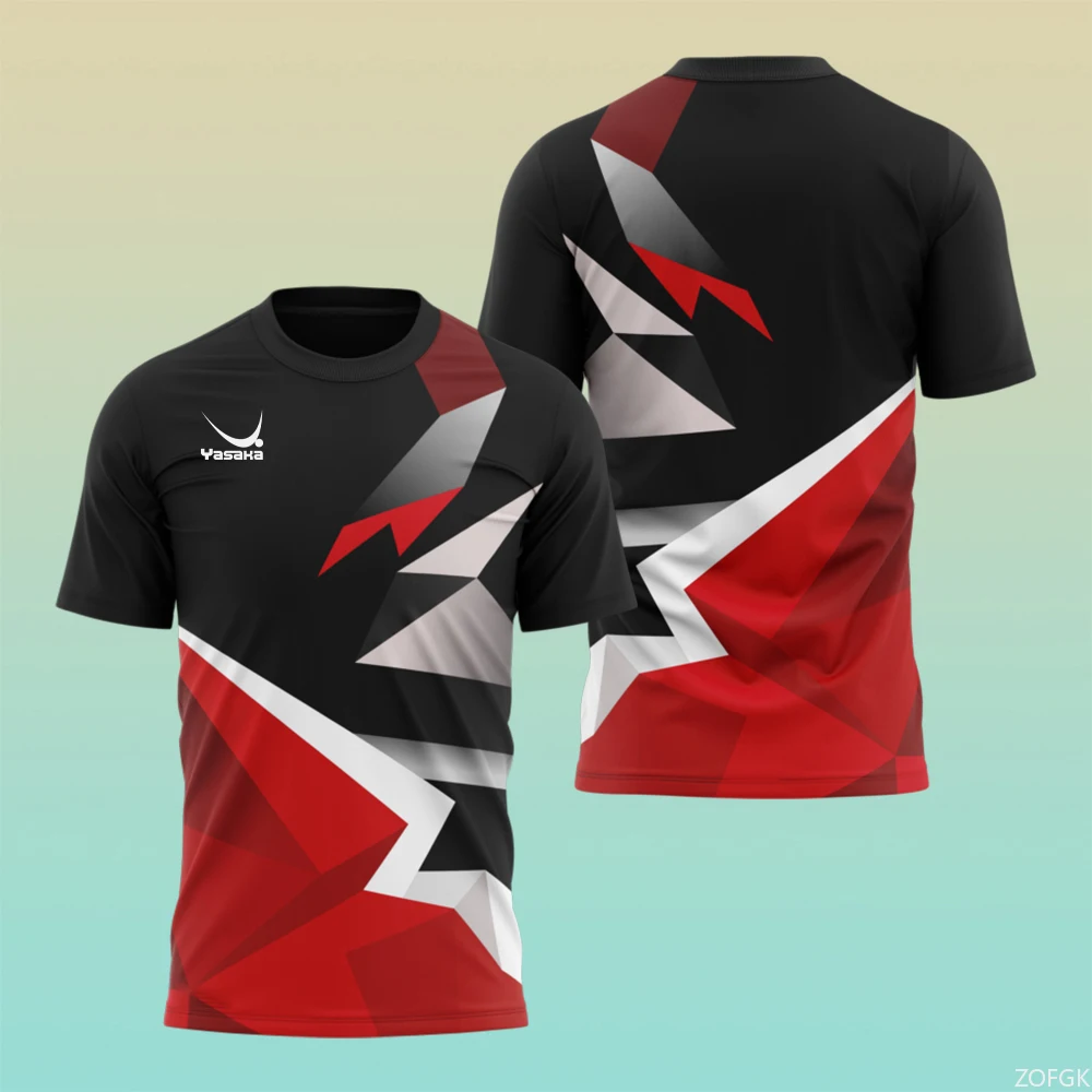 Table Tennis Training China - Modisches Tischtennis-Trainingsshirt Sommer Herren T-Shirt Outdoor