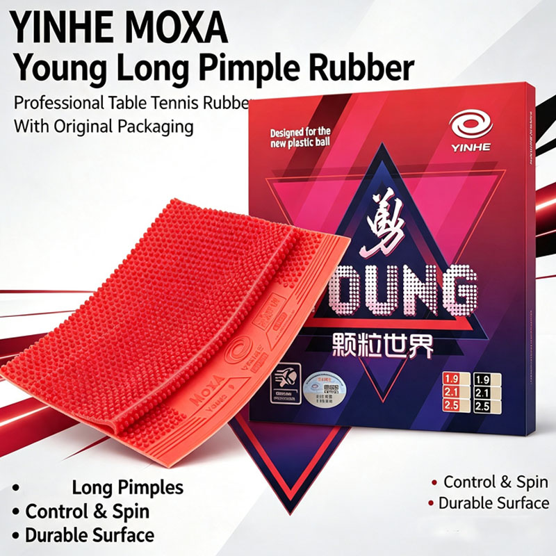 Table Tennis Video Game - Original YINHE YOUNG Long Pips-Out Tischtennisbelag