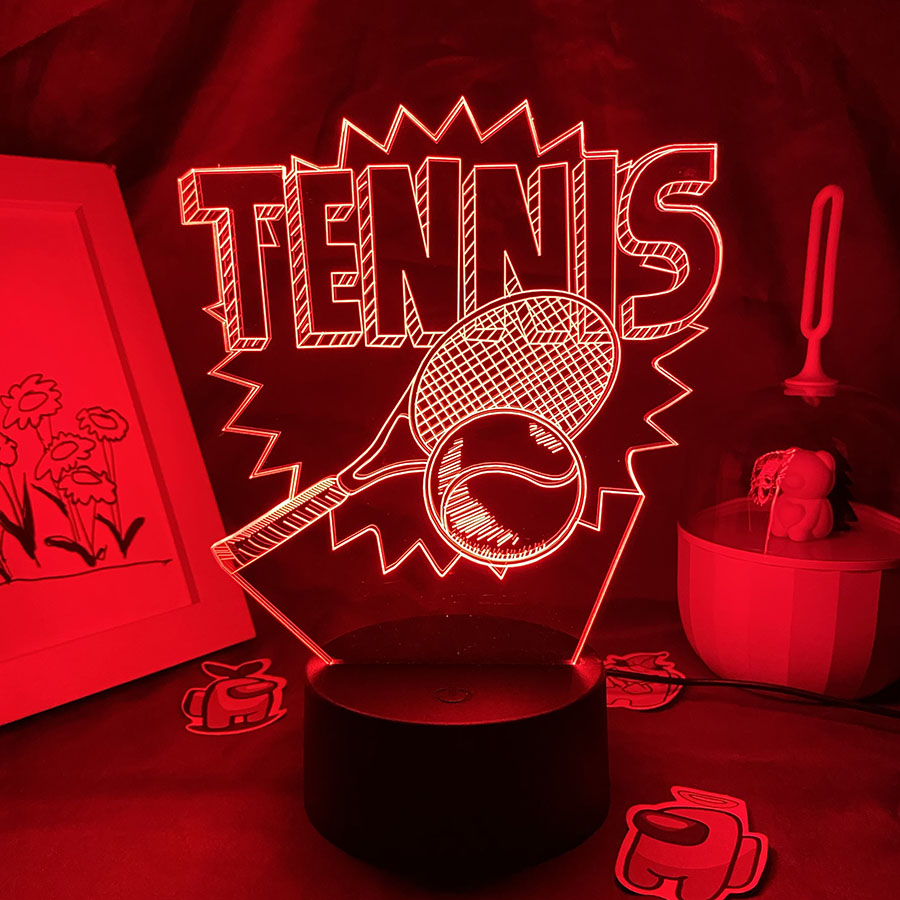 Tennisspieler 3D-Illusion LED- – Table Tennis Touch Bewertung und Preis