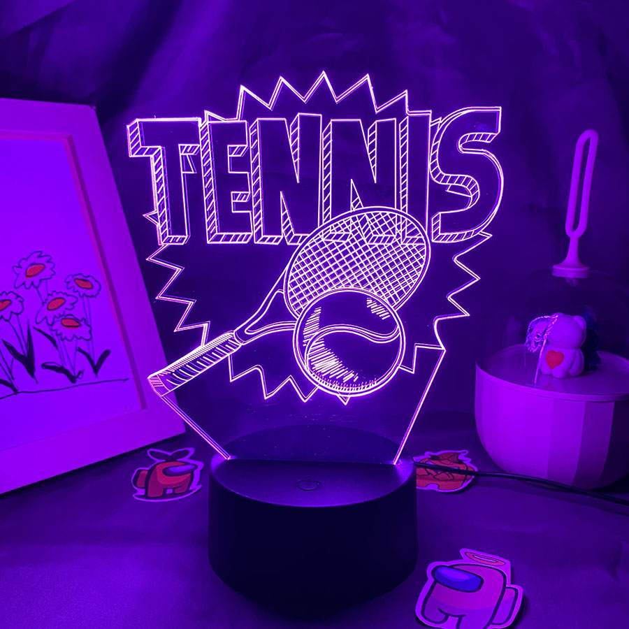 Tennisspieler 3D-Illusion LED- – Table Tennis Touch Bewertung und Preis