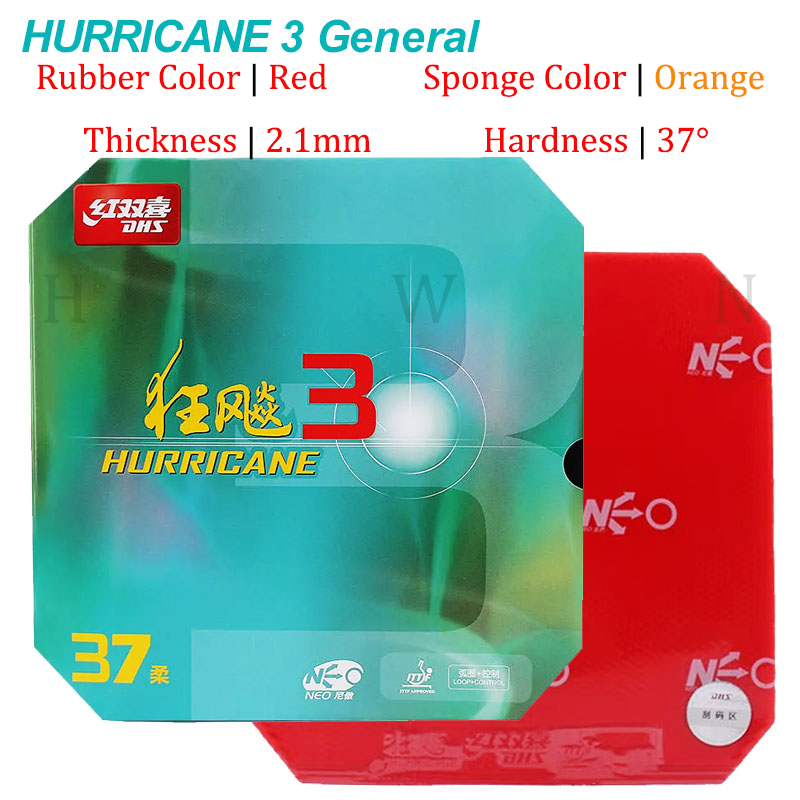 Original DHS Hurricane 3 NEO G – Table Tennis Backhand Bewertung und Preis