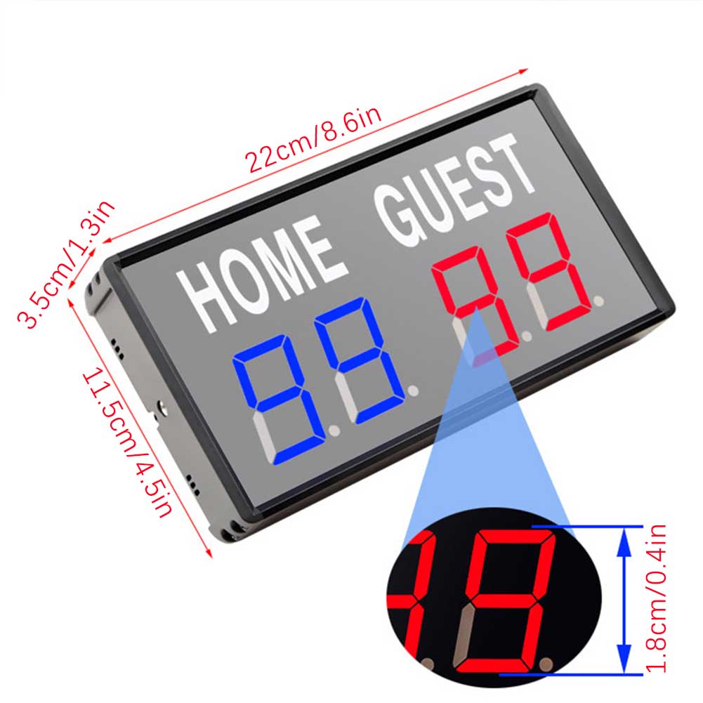 4-stellige LED-Anzeigetafel fü – Table Tennis Score Bewertung und Preis