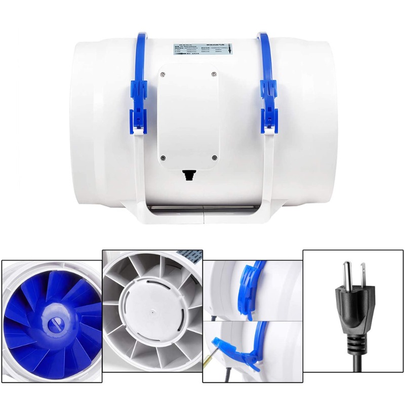 6-Zoll-Inline-Rohrventilator m – Rubber Booster Speed Bewertung und Preis